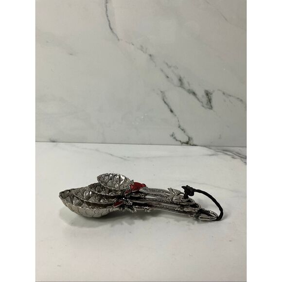GANZ Red Cardinal and Pinecone Measuring Spoon Set - Picture 5 of 5